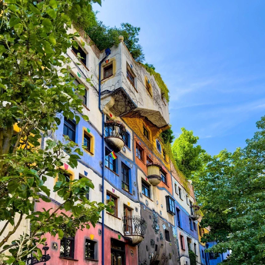 The Hundertwasserhaus in Vienna’s third district