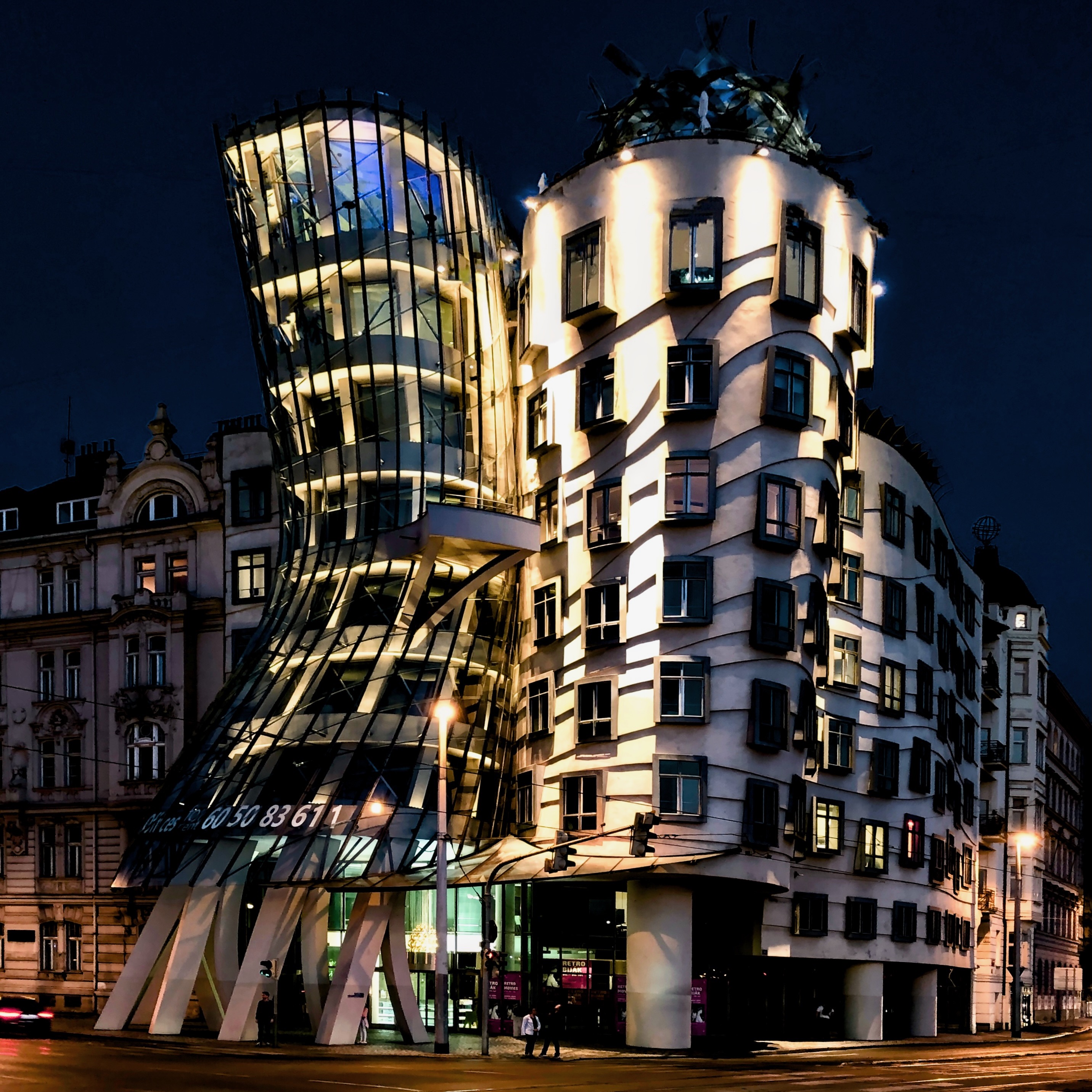 Dancing House, Prague, Czech Republic. Shot on iPhone X. Read more about photo spots in Prague.