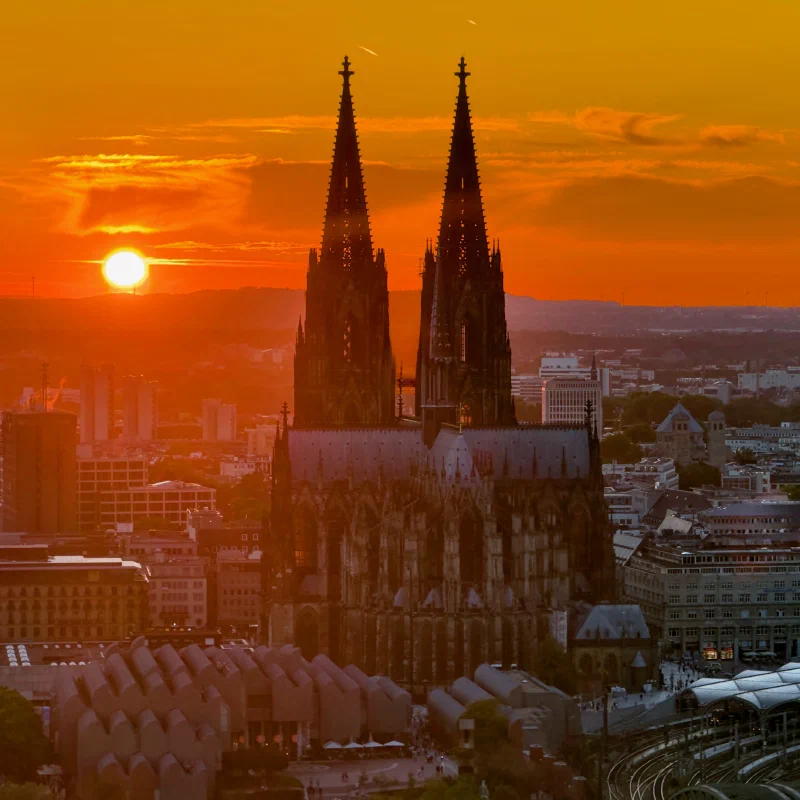 Cologne Cathedral at Sunset