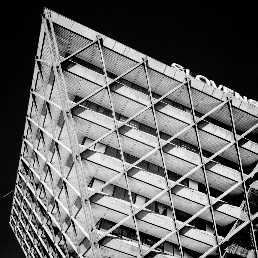 The inverted Pyramid in Bratislava