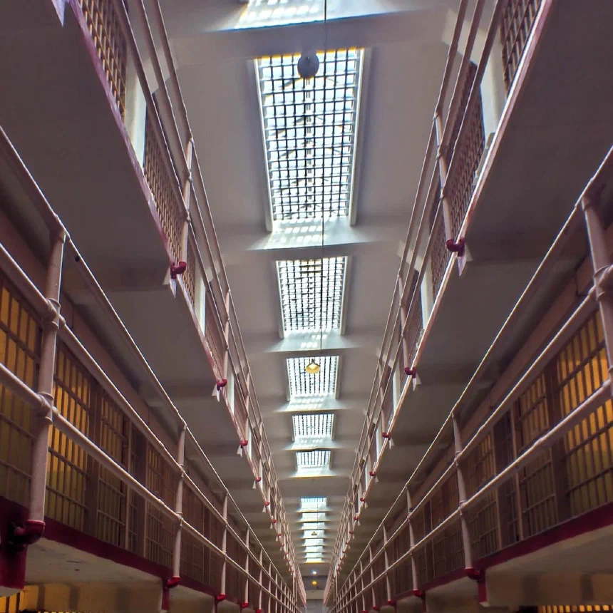 Prison Cells on Alcatraz Island