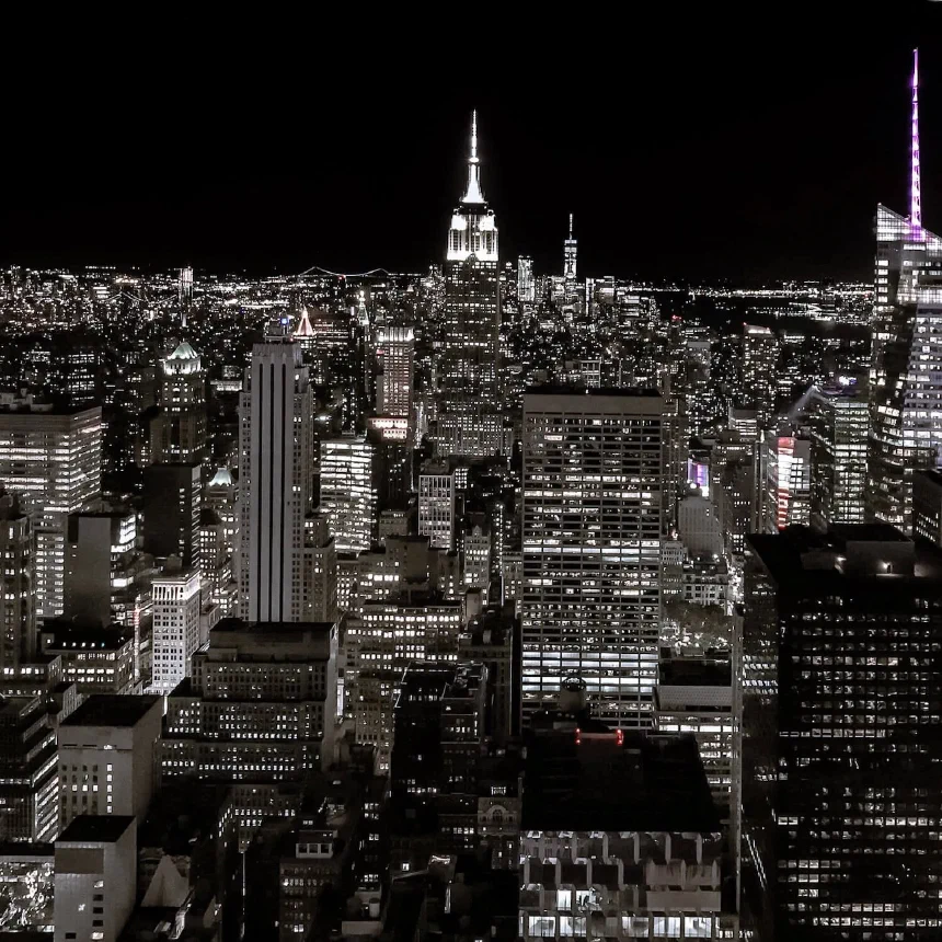New York at Night as seen from the Top of the Rock