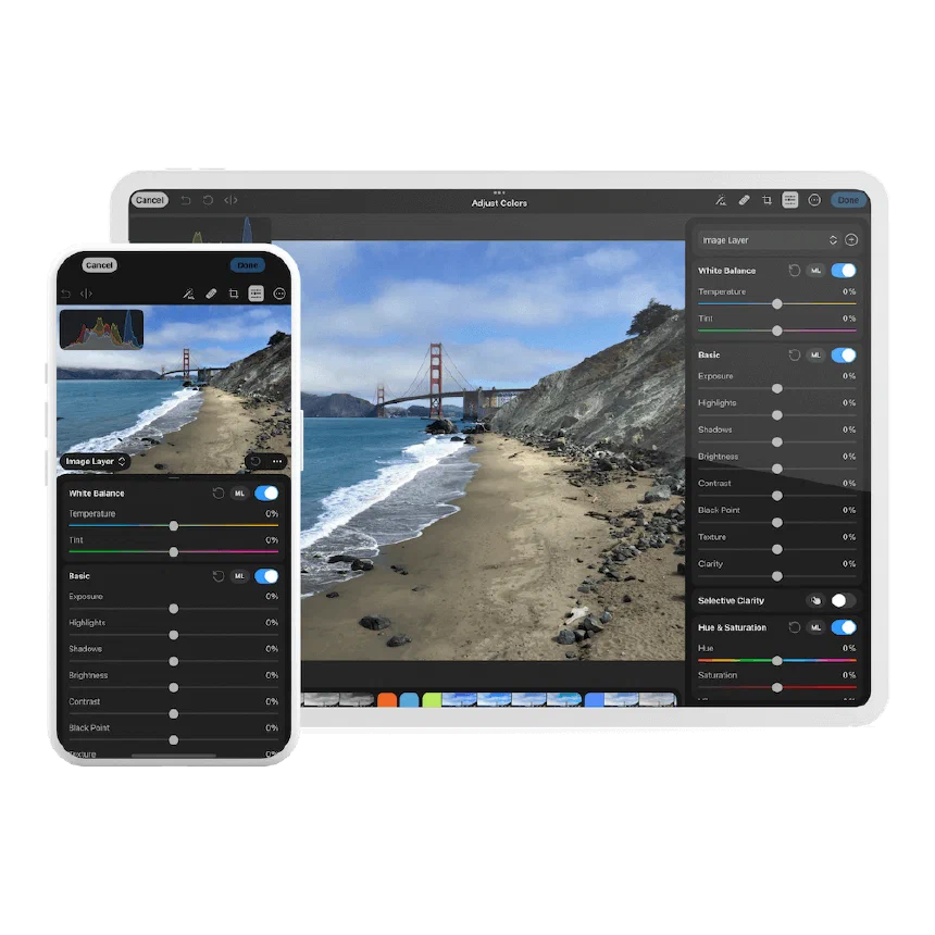 Photomator is one of the best photo editing apps on iPhone and iPad