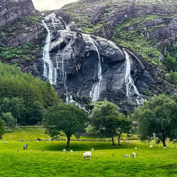 Gleninchaquin Waterfall in Ireland shot on iPhone