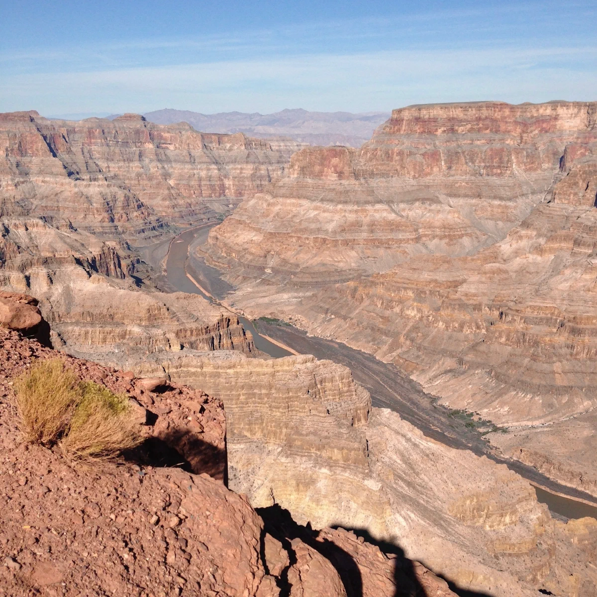 Panoramic canyon view with Colorado River