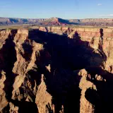 The Grand Canyon with dramatic shadows