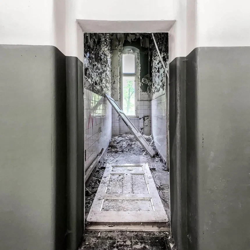 A former filming location at the Beelitz Heilstätten