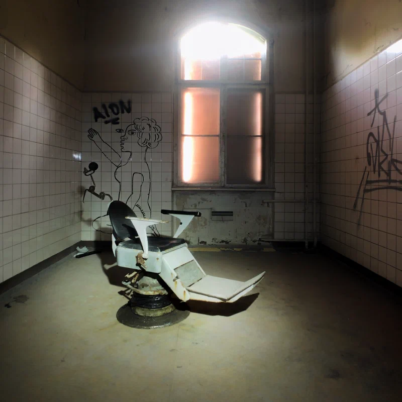 Old Dentist Chair at the Beelitz Hospital.