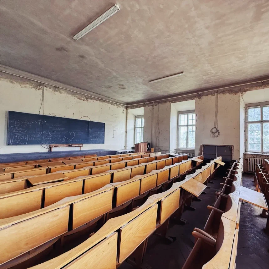Old Classroom at the Palace of Crossen