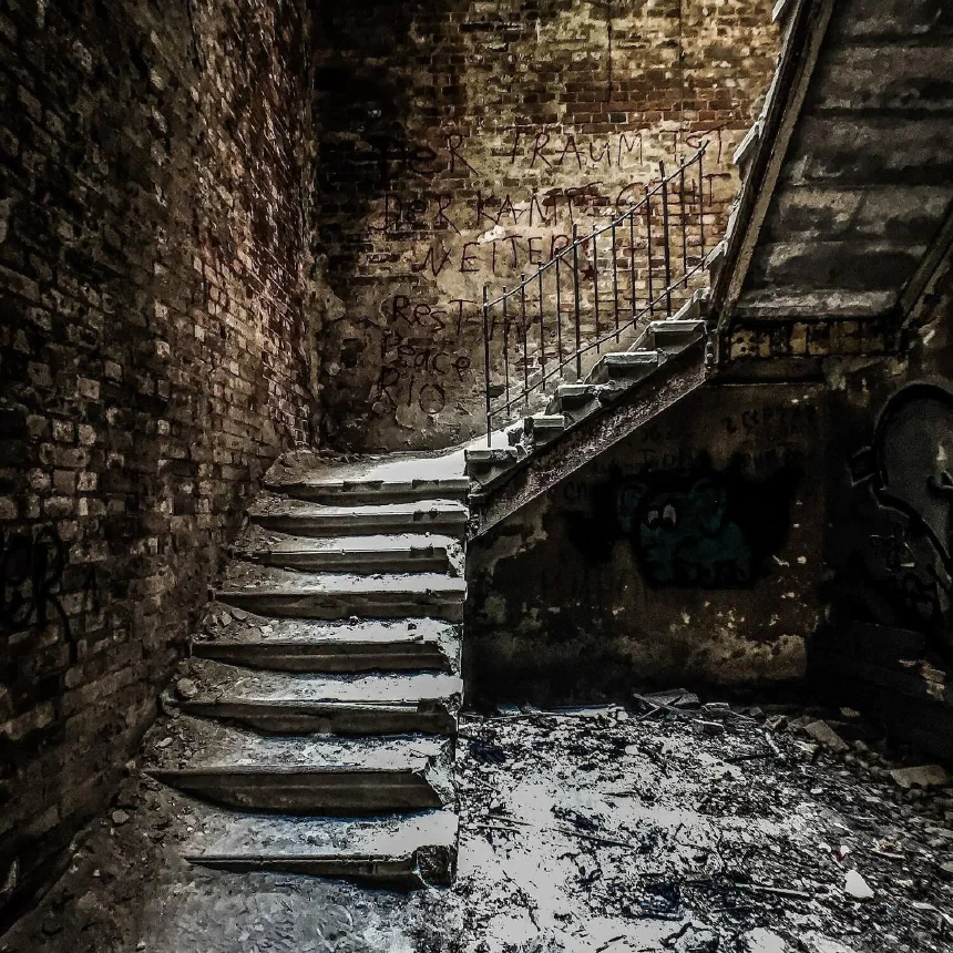 Dark corner in the basement