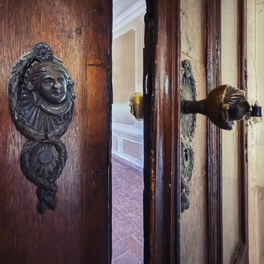 Huge old Doors with beautiful Handles