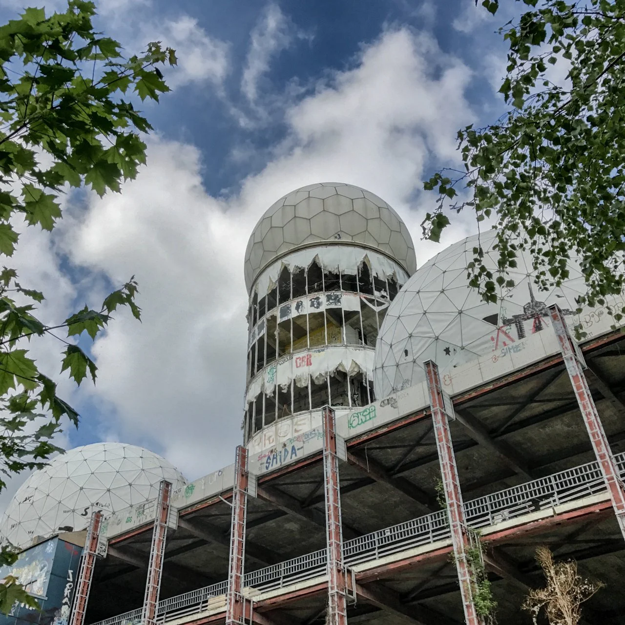 The abandoned Echolon listening outpost at Teufelsberg