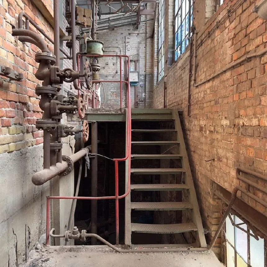 Inside the abandoned steam power station