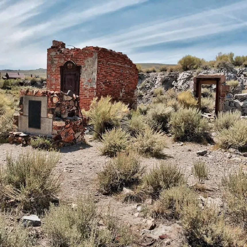 The old bank in Bodie