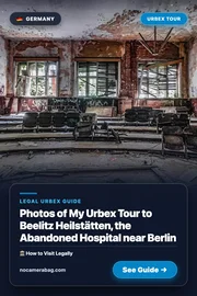 Photos of My Urbex Tour to Beelitz Heilstätten, the Abandoned Hospital near Berlin Pinterest Pin Preview