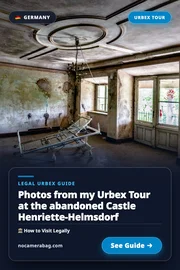 Photos from My Urbex Tour at the Abandoned Castle Henriette-Helmsdorf Pinterest Pin Preview