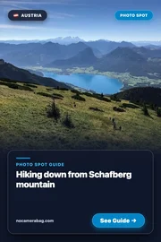 Hiking down from Schafberg mountain Pinterest Pin Preview