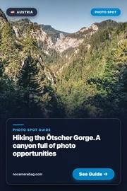 Hiking the Ötscher Gorge. A canyon full of photo opportunities Pinterest Pin Preview