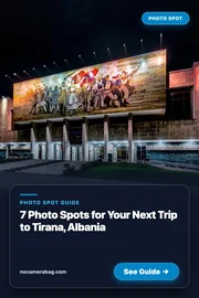 7 Photo Spots for Your Next Trip to Tirana, Albania Pinterest Pin Preview