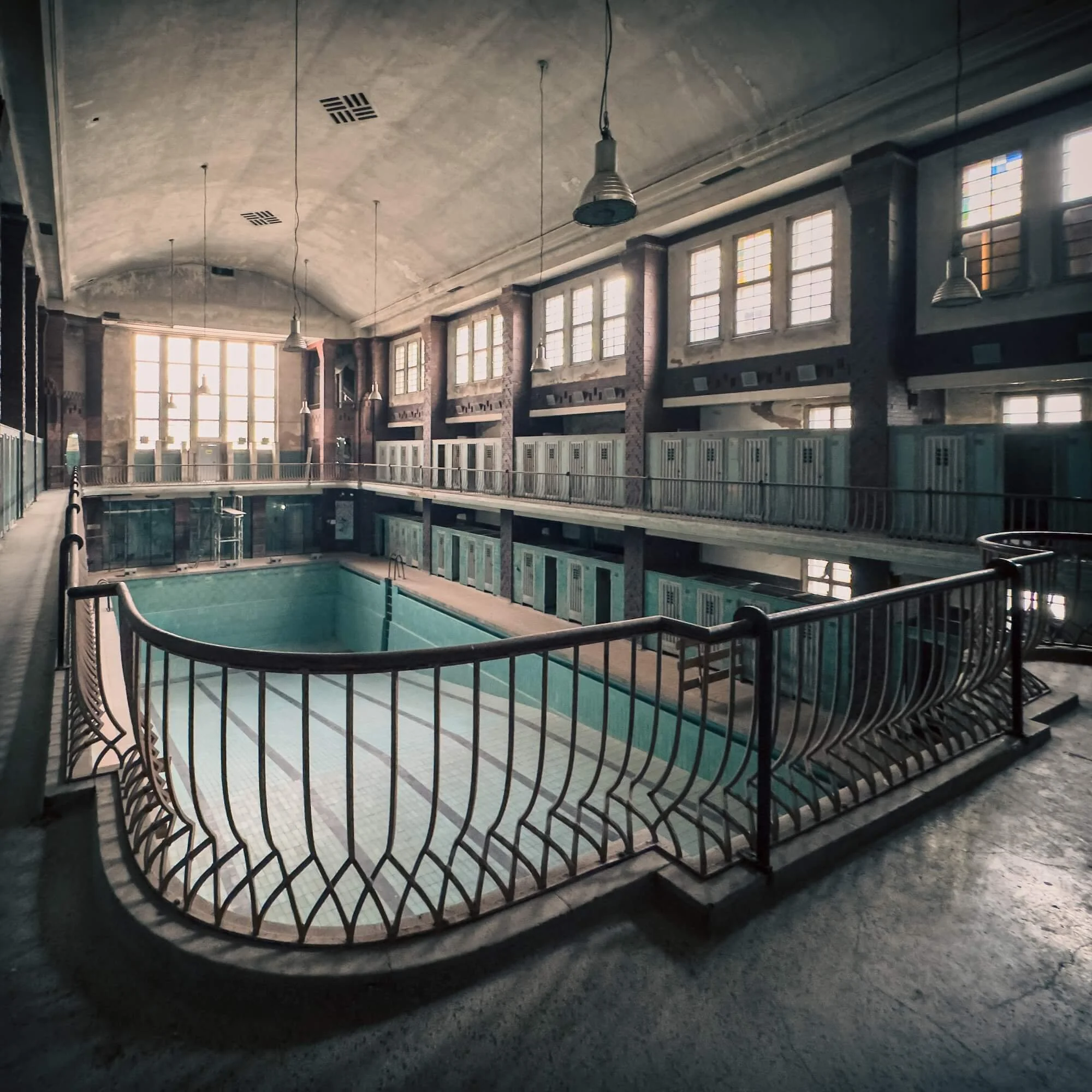 Abandoned municipal pool, Berlin, Germany. Shot on iPhone 15 Pro Max. Read more about lost places in Berlin you can visit legally.