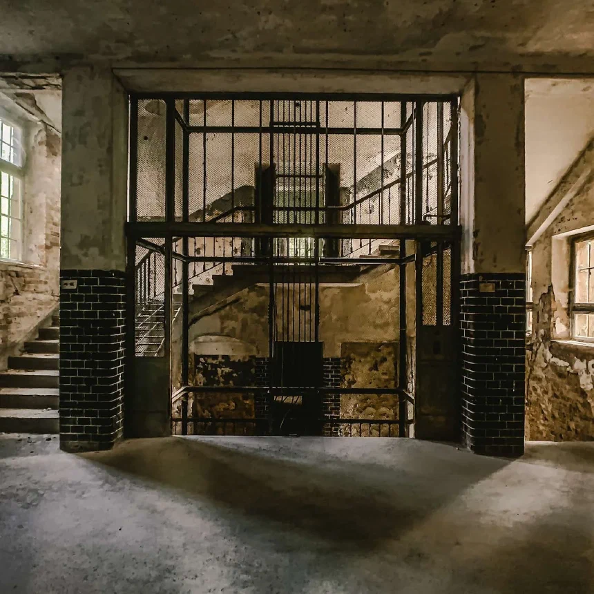 Abandoned elevator shot on iPhone using Moment Superfish