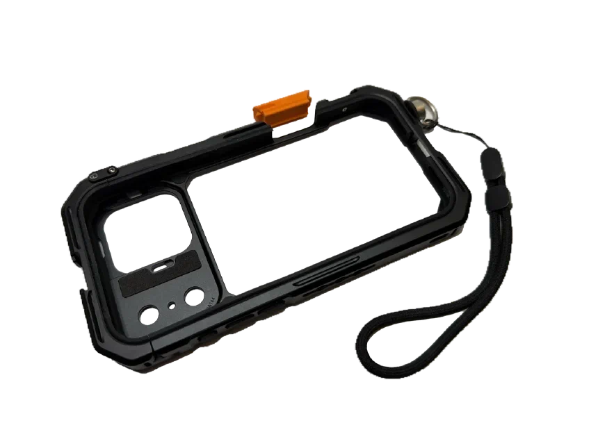 Protective rubber (orange) for the iPhone camera button