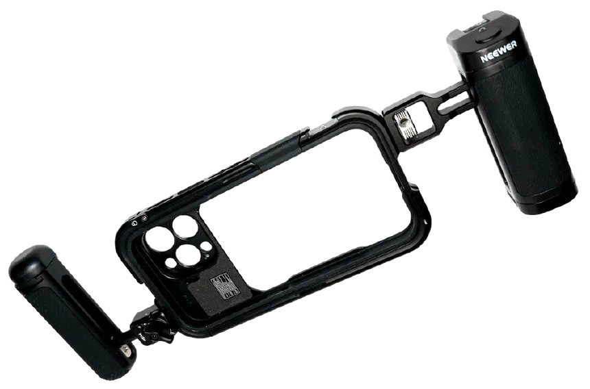 Neewer iPhone Cage with two grips attached