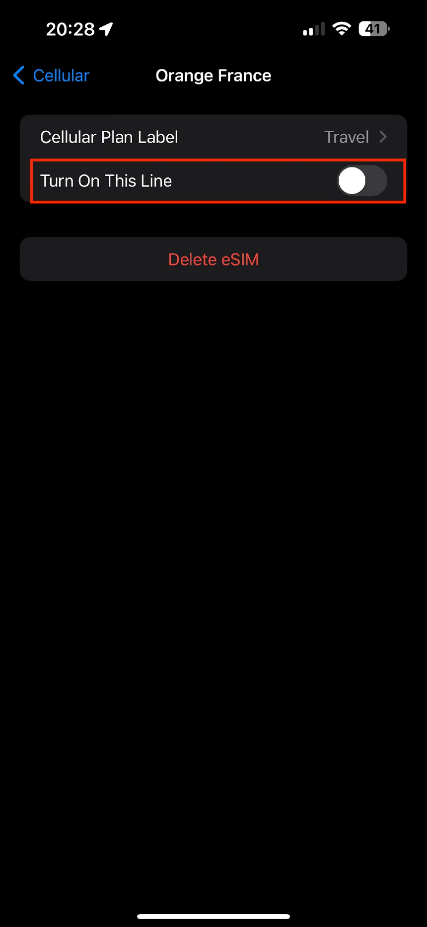 Enable the Holafly eSim at the destination