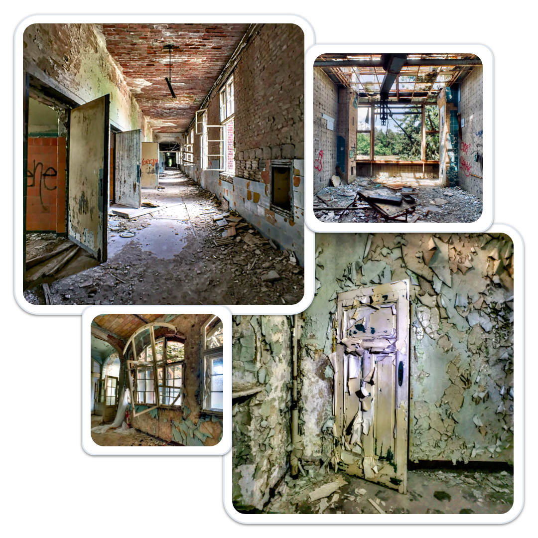 Photos of my visit to Beelitz Heilstätten, the abandoned hospital near Berlin