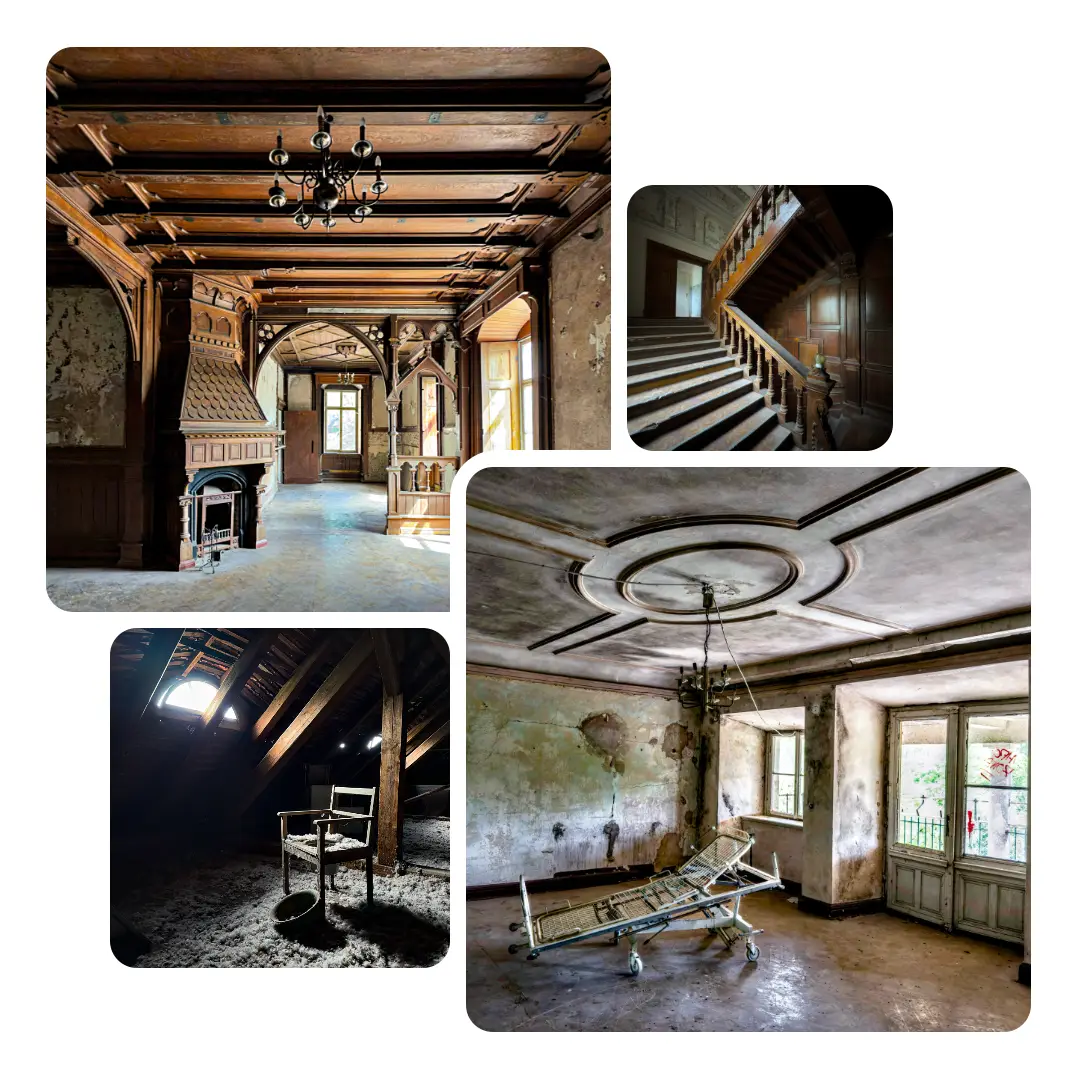Photos from my Urbex Tour at the abandoned Castle Henriette-Helmsdorf
