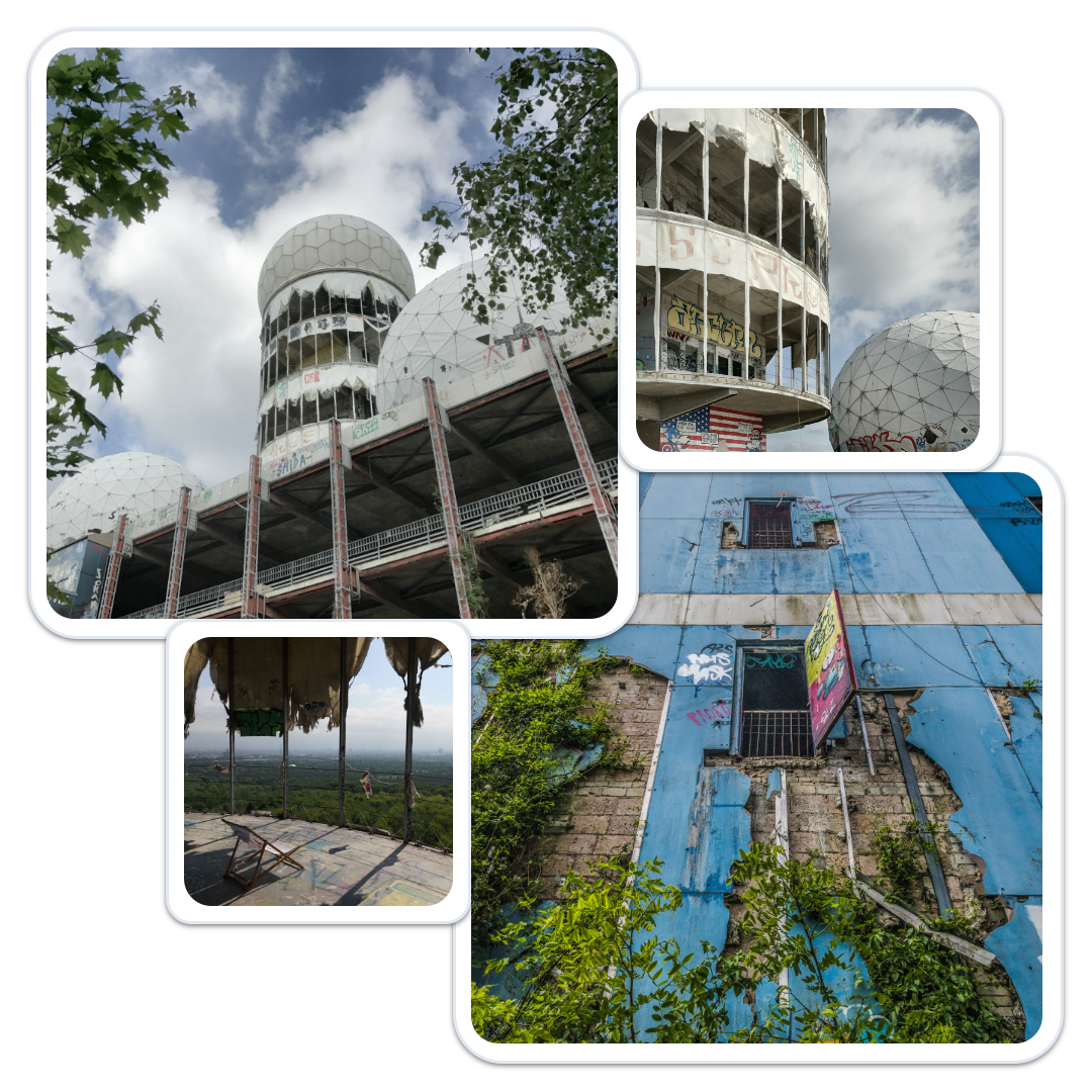 The abandoned Echolon listening outpost at Teufelsberg
