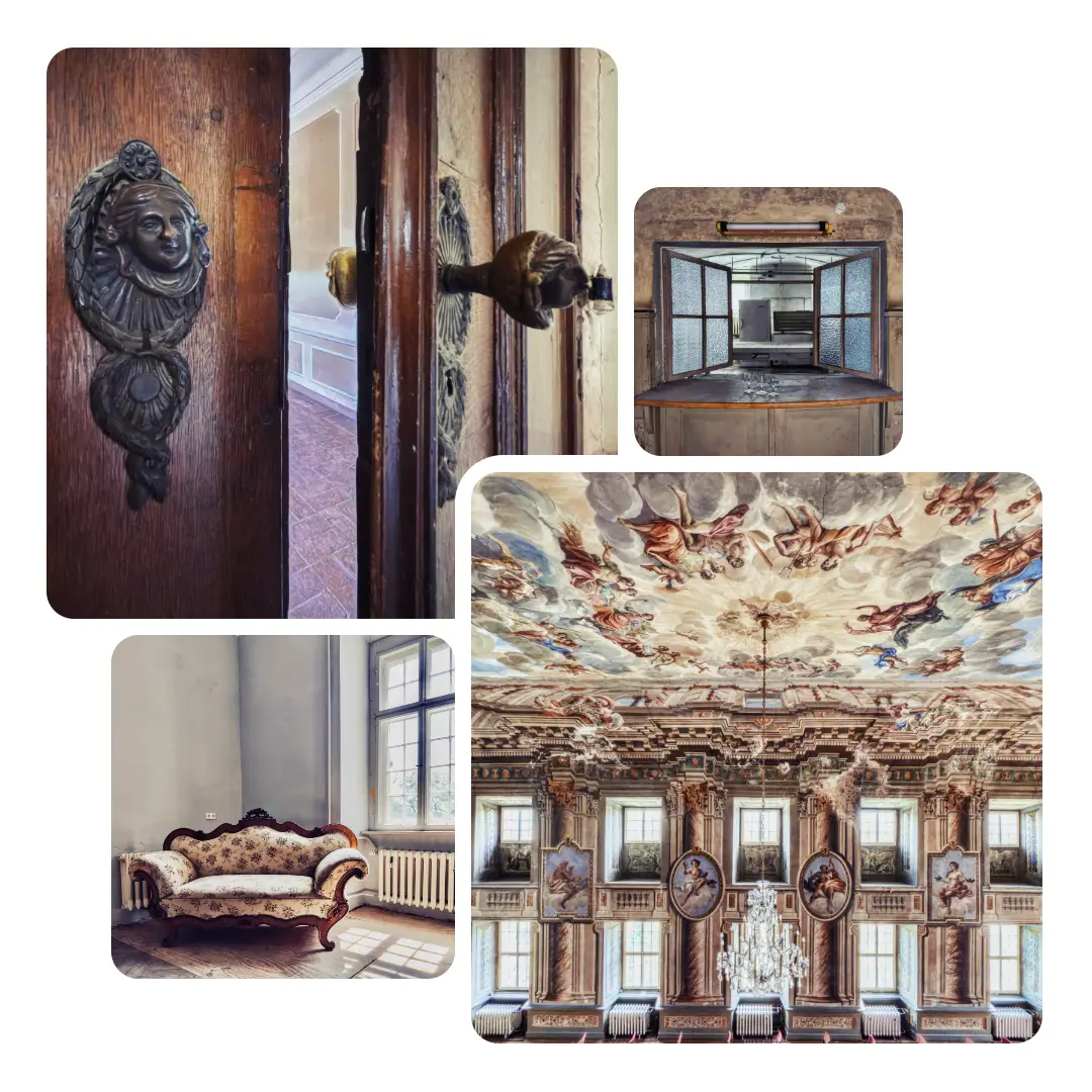 Photos from my urbex tour at the abandoned palace Crossen