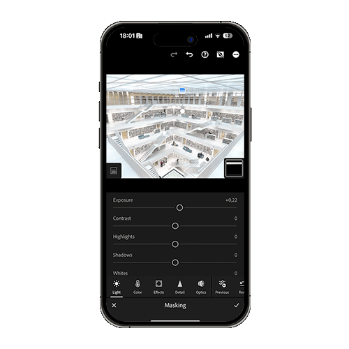 How to simulate High-Key Lighting in Lightroom Mobile