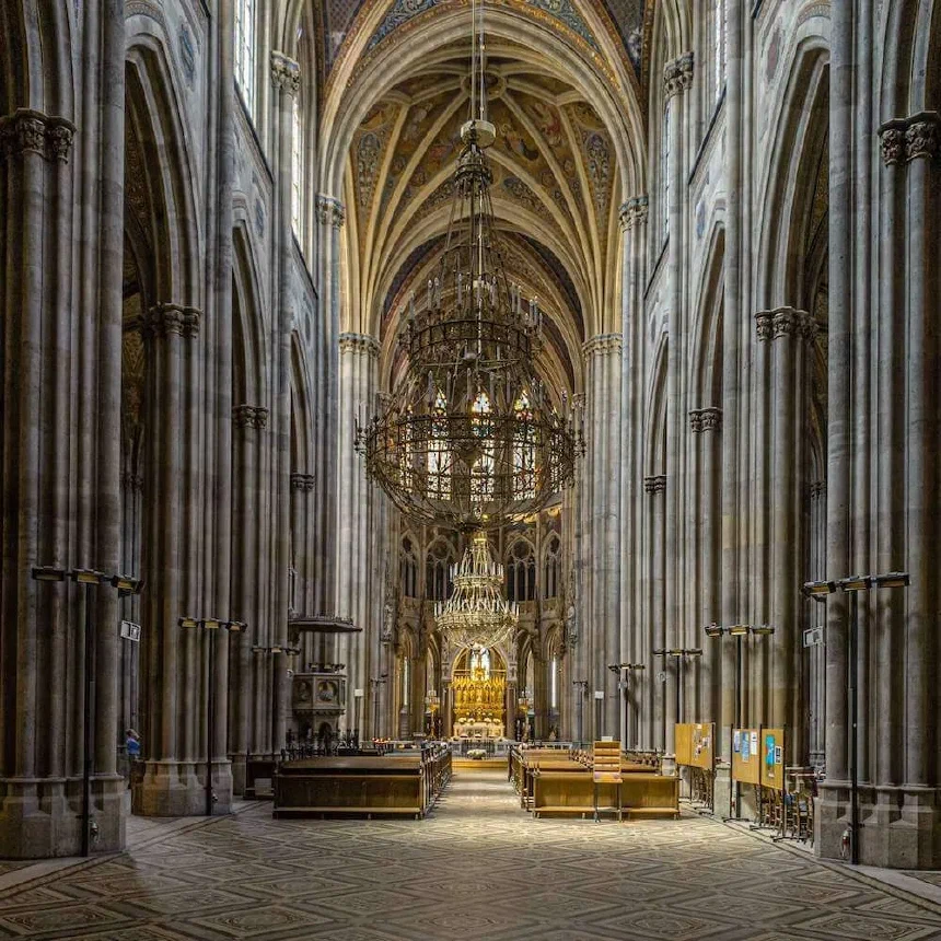 Inside of a church with low light shot as RAW photo on iPhone