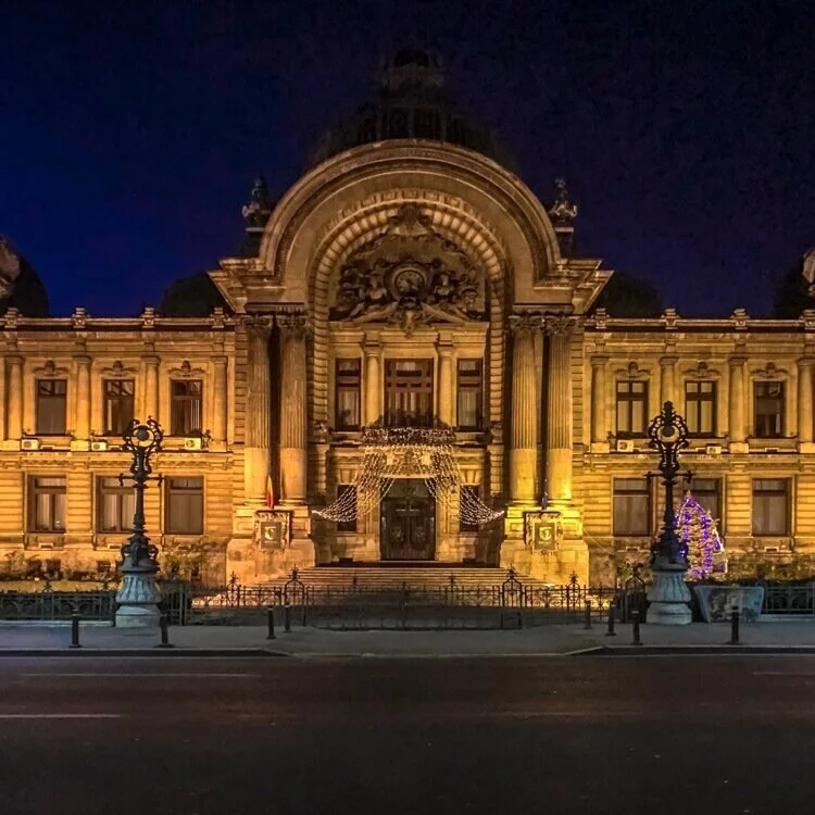CEC Palace in Bucharest, Romania, shot on iPhone 6s Plus