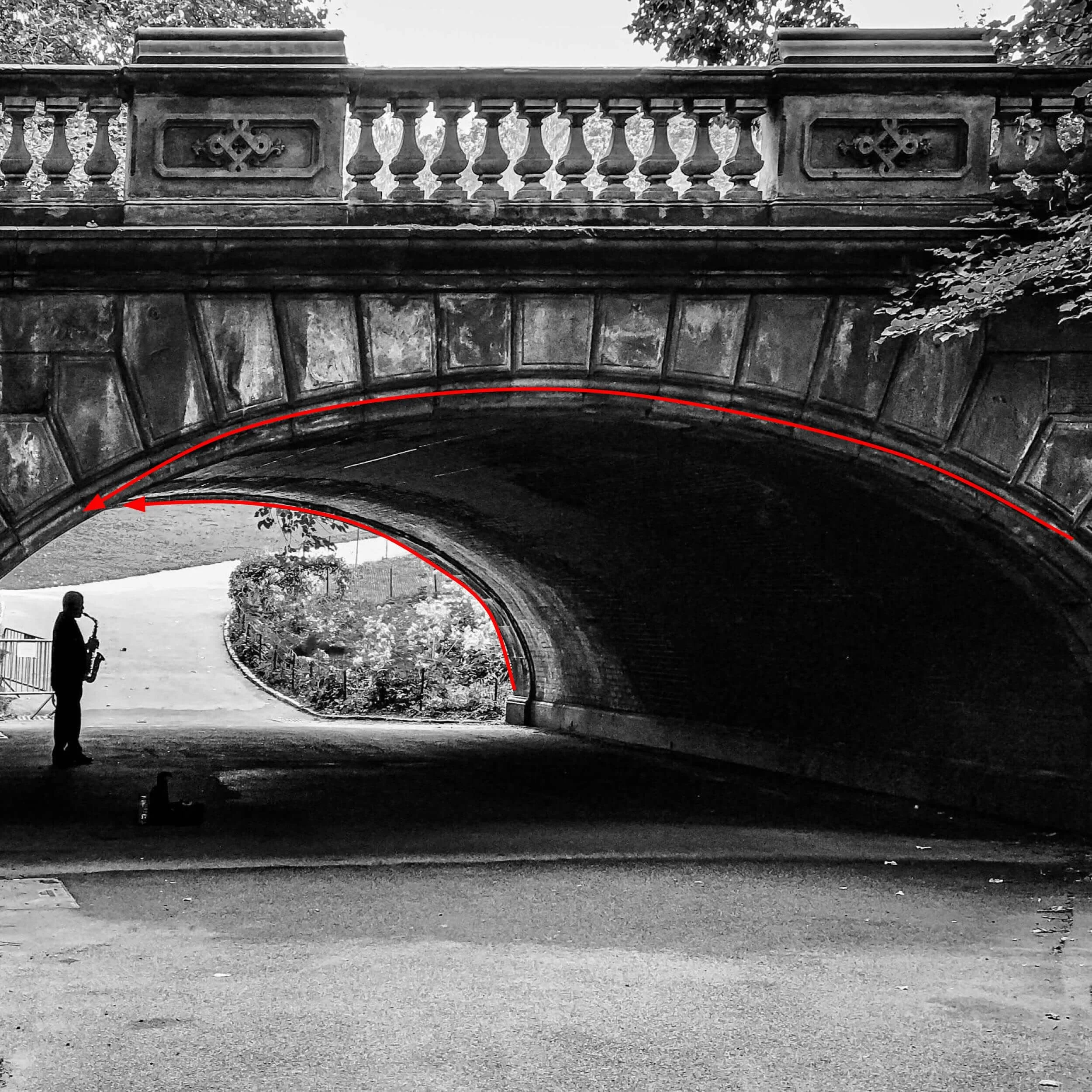 Leading lines don’t have to be straight. They can be curved.